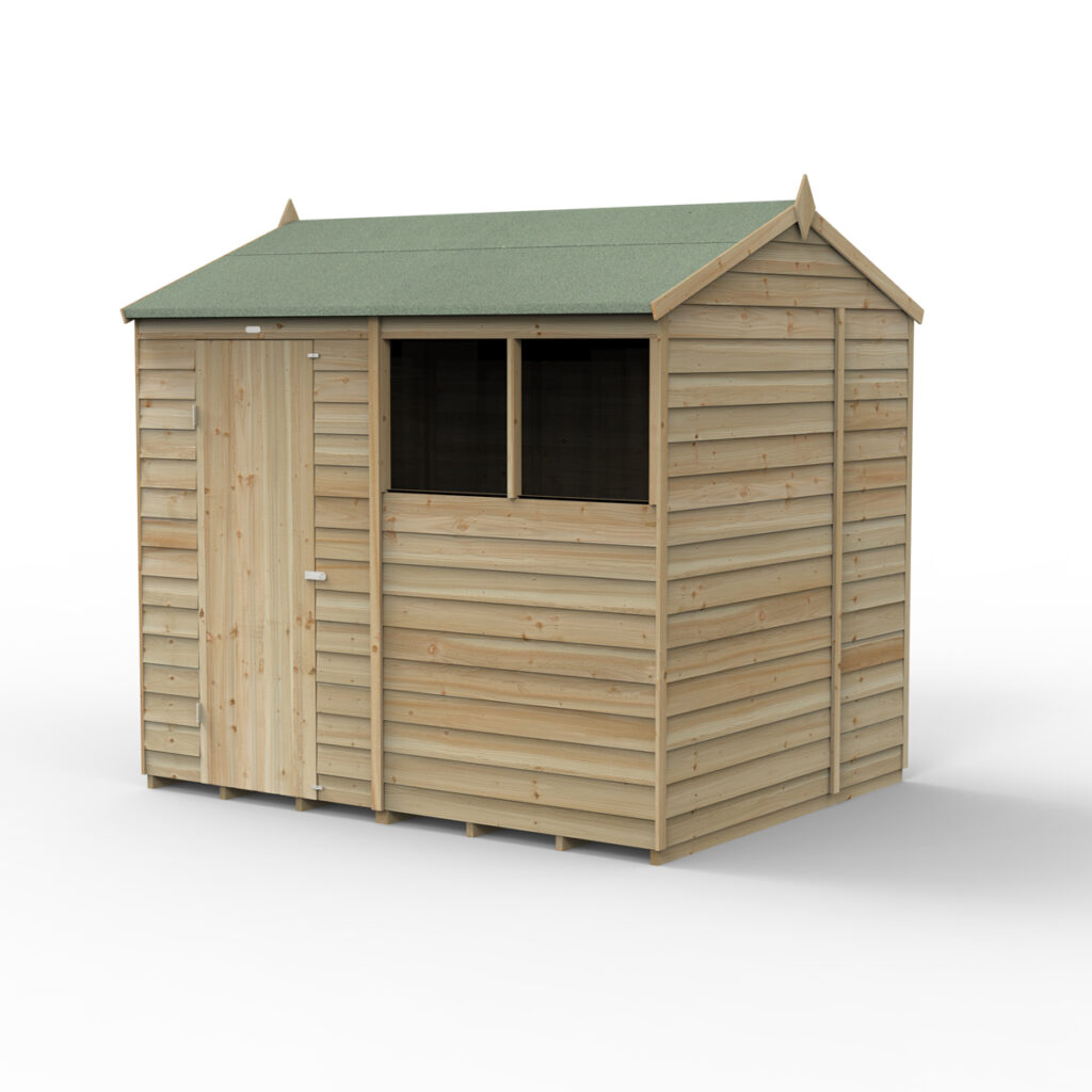 4LIFE Reverse Apex Shed 8×6 – Single Door – 2 Windows 5013053200605 2